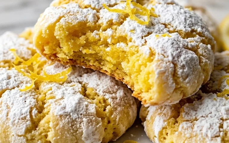 Lemon Crinkle Cookies