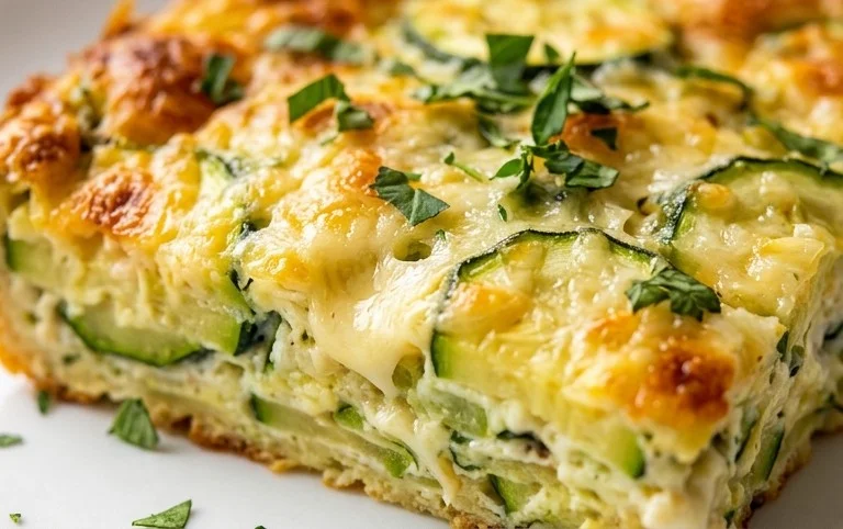 Easy Crustless Summer Zucchini Pie