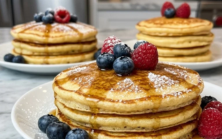 Tangy Sourdough Discard Pancakes- Easy & Delicious